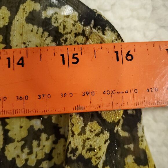 Rose + Olive Bohemian Look 3/4 Sleeves Flowy Shimmer Size L - Picture 15 of 16